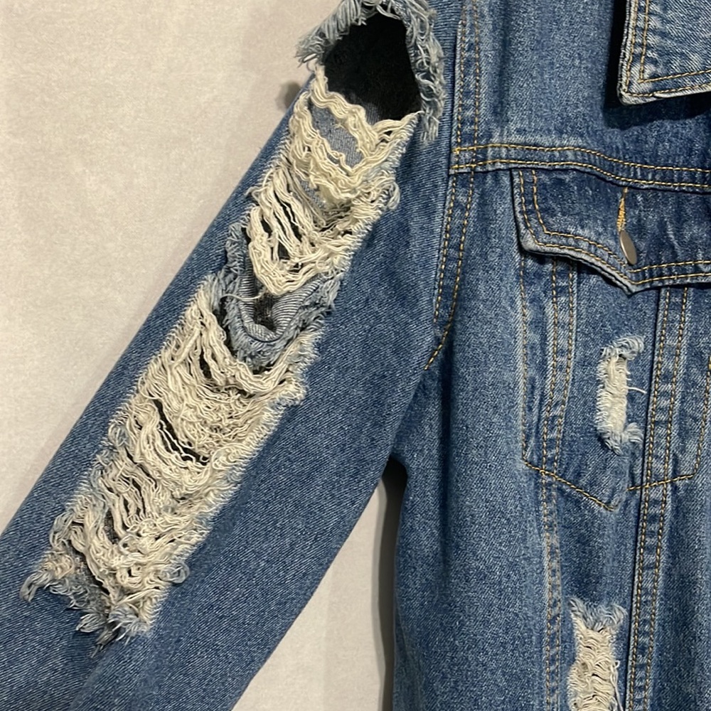 DISTRESSED JACKET - Picture 4 of 10